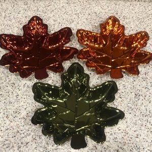 🆕🍁 Set of 3 Leaves Trays